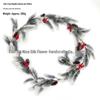 Christmas Pine Needle & Cypress Wreath with Vine Leaves Decoration
