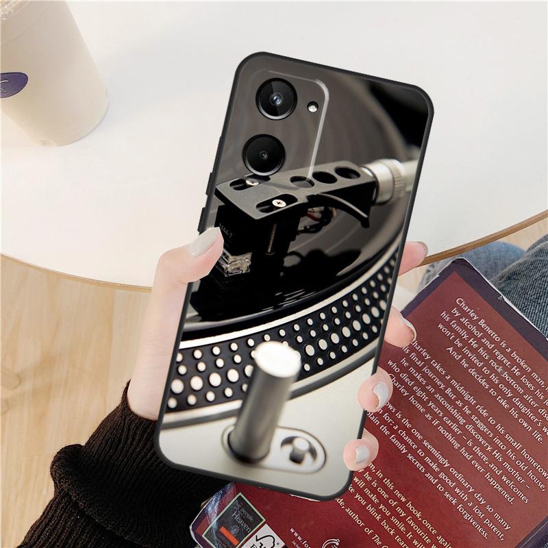 Виниловый DJ-диск Арт-кейс Для Realme GT 6 6T 5 GT7 Pro 10 11 12 13 14 Pro Plus C53 C51 C21Y C25S C55 C67 C61 C75