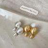 Elegant Delas Metal Ball Stud Earrings: Versatile, High-End Fashion for Women