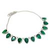 Chrome Diopside Gemstone Handmade 925 Sterling Silver Jewelry Necklace 18" J3K74