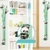Baby Growth Chart Wall Sticker Peel Stick Adhesive Bedroom Play Room Nursery Cartoon Animal Children Height Measurement Ruler Decal