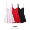 2025 Spring Women's European & American Sweetheart Neck Mini Dress