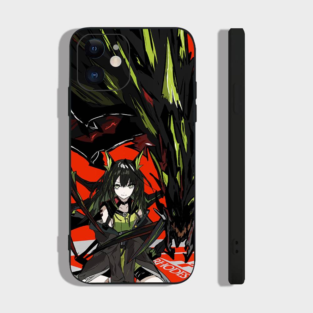 M3 Анимированная игра A-Arknights Чехол для телефона For IPhone 17 Air 16 15 14 13 Pro Max 11 12 Черный силиконовый чехол