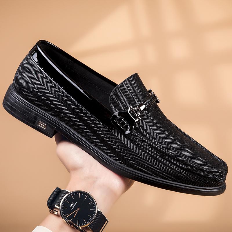 Luxury Brand Men's Comfortable Round Toe Casual Loafers Fashionable Outdoor Men's Breathable and Non Slip Casual Driving Shoes