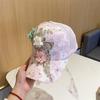 Lace Hat Women's Embroidery Applique Cap Summer Korean Version Sun Visor Baseball Cap