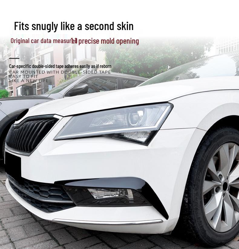 Skoda Superb MK3 2015-2019 Передний бампер Дефлектор ветра Спойлер Наклейка