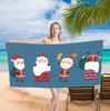 Merry Christmas Santa Claus Background Cute Single sided Printed Beach Towel Home Decoration Bath Towel 75x150cm Bathroom