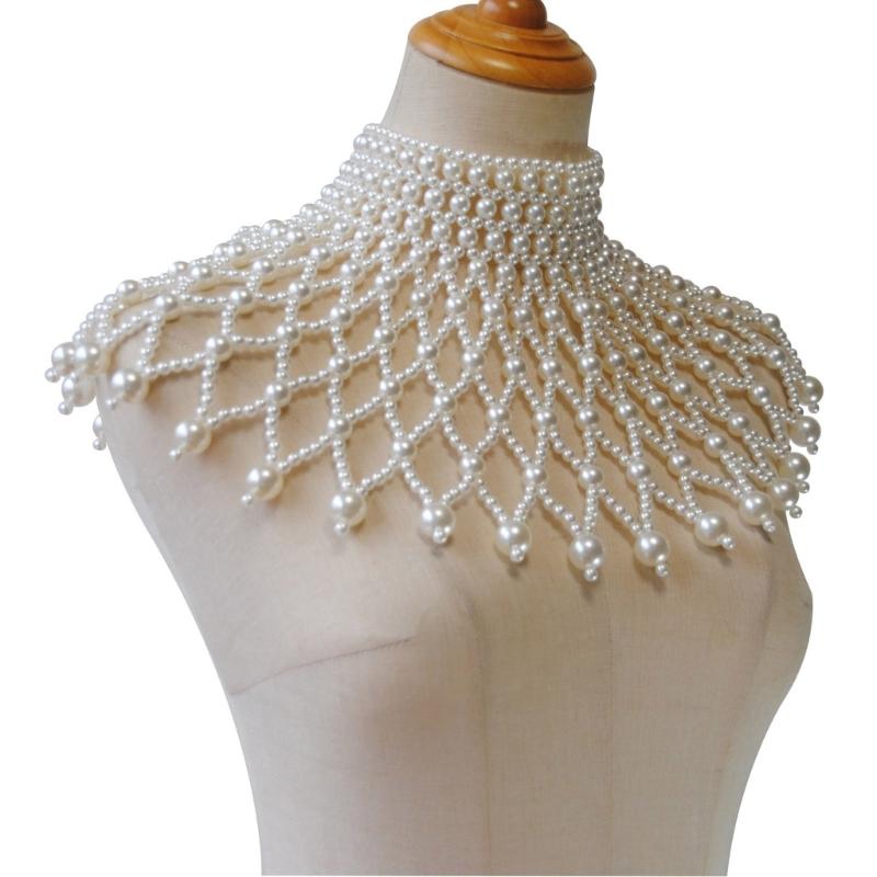Флэппер Полированные Жемчужины Колье Ожерелье Роскошная Цепочка для Тела Ювелирные Изделия Костюм Идола Винтажные Жемчужины для Танцовщицы Идола