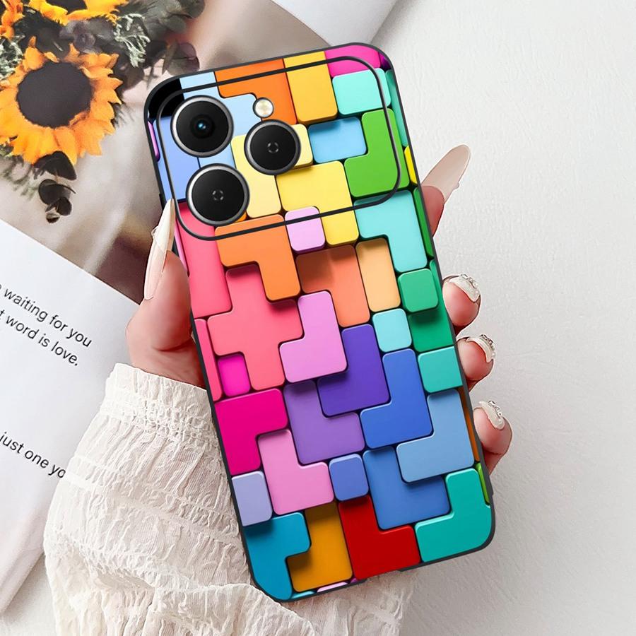 Для Tecno Spark 40 Spark40 C Чехол для телефона ТПУ Оболочка Роскошный Расписной Мягкий Силикон Чехол Для Tecno Spark40C Spark 40C Задняя крышка