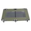Raised Dog Bed Foldable Cooling Elevated Dog Bed Portable Raised Pet Cot for Outdoor Green