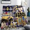 1PC Jojos Bizarre Adventure Patterned Flannel Blanket Suitable For All Seasons For Home Decor Warmth And Comfort Gifts Holiday Present