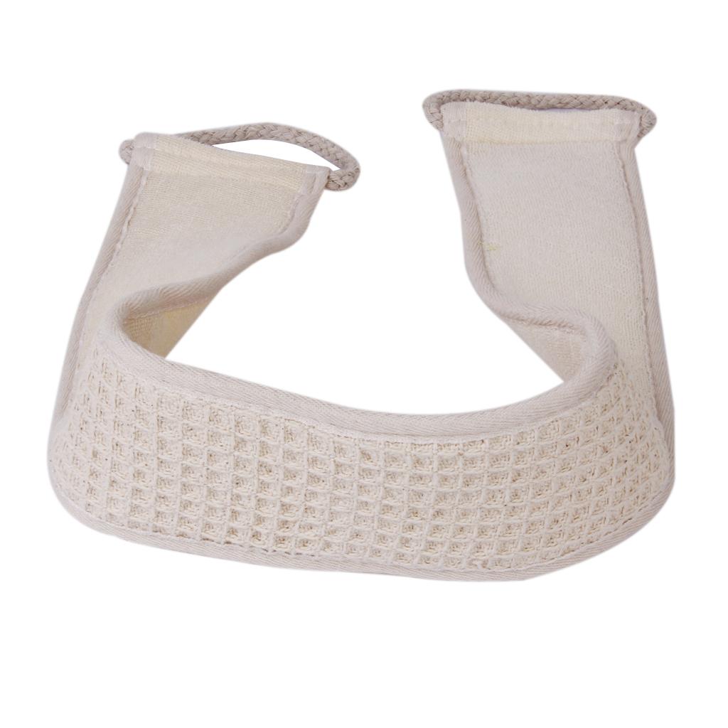 Bath Terry Cloth Back Strap Shower Sponge Scrubber