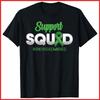 Футболка унисекс с надписью Support Squad Kidney Disease Awareness Fighting, черная, хлопковая