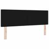 Height Adjustable Headboard with Black Fabric Headboard 160 cm