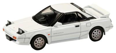 Масштаб HJ64 Toyota MR2 SUPER CHARGER 1986 Super White II Готовая модель 1/64 1600G-LIMITED