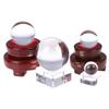 Wood Display Stand Base Holder For Ball Sphere Stone Decor