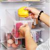 New Plastic Kitchen Fridge Rack Holder Clear 5L Refrigerator Storage Box Storage Bin Fridge Organizer