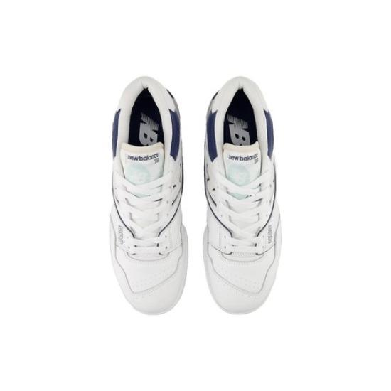 New Balance 550 Низкие Белые Мятные Темно-синие - BB550WCA