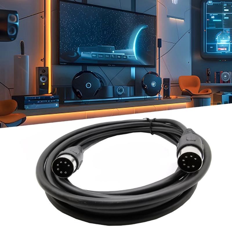 Кабель DIN 7pin Папа-Папа Кабель Din7Pin для Звука для Стереосистем и Контроллеров Соединительный Шнур DIN7PIN 1м/39.37 дюйма