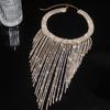 Exaggerated Tassel Necklace, Light Luxury, Niche Collarbone, Fashionable and Simple Design, Temperament Retro Necklace