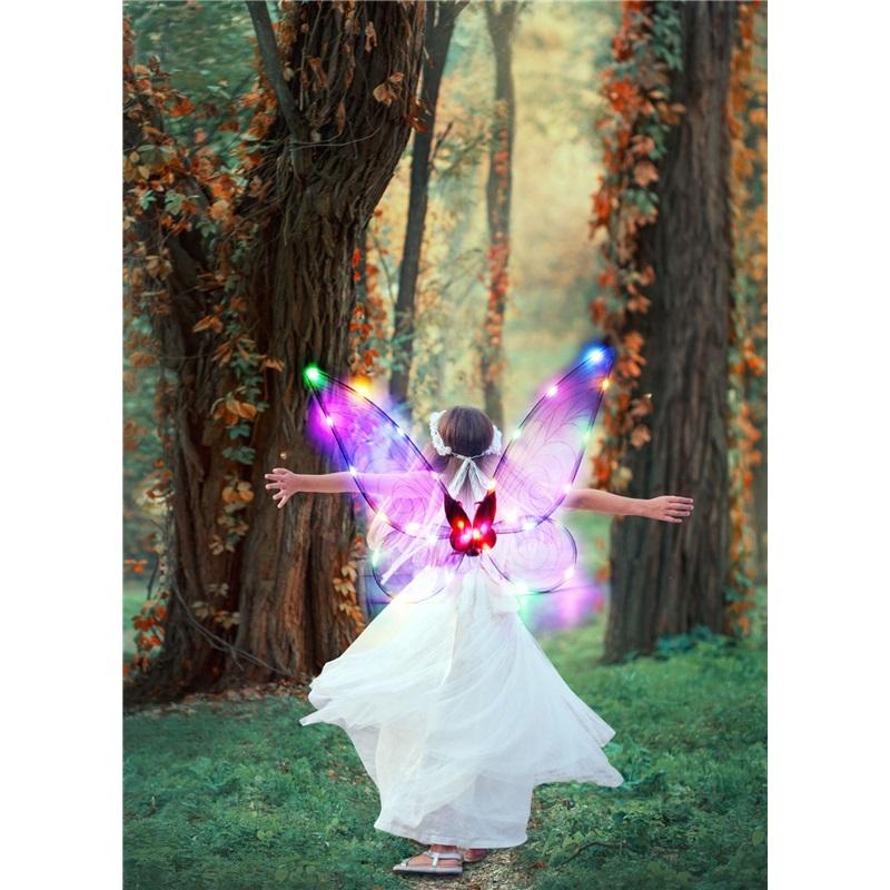 Большие Красочные Крылья Бабочки Феи Складные Крылья Ангела Реквизит Для Детского Фестивального Выступления Сценические Костюмные Аксессуары