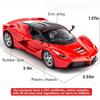 1:32 Scale Car Model, Pull Back Car with Sound and Light for Kids Boy Girl, Metal Body Door Opened