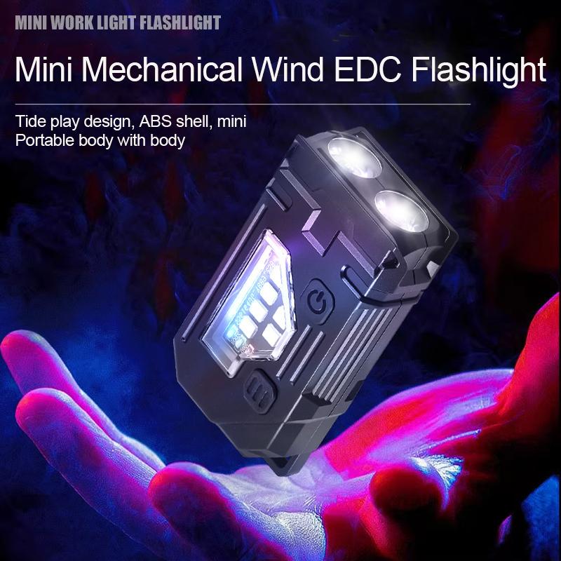 LED SMD Portable Work Light USB Rechargeable Hat Clip Flashlight with Magnetic Base for Emergency Outdoor Camping Walking Dog