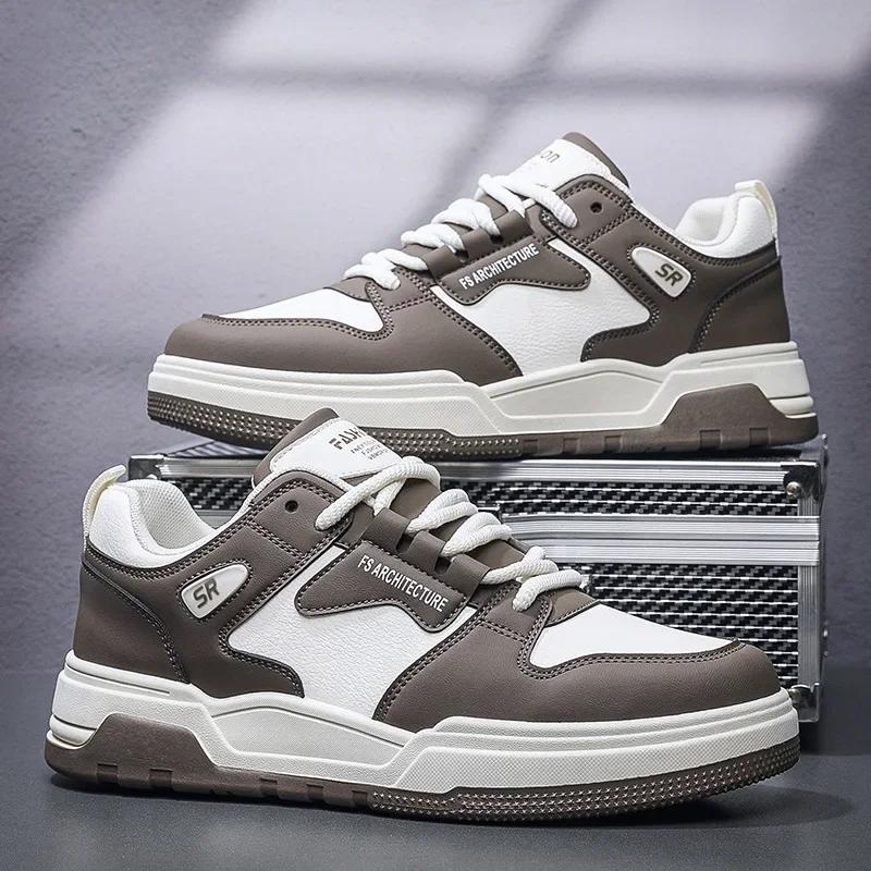 Fashion 2024 New Trendy Men's Sneakers Designer Men's Shoes Outdoor Casual Tennis Shoes Comfortable Pu Platform Shoes Tenis Masculino