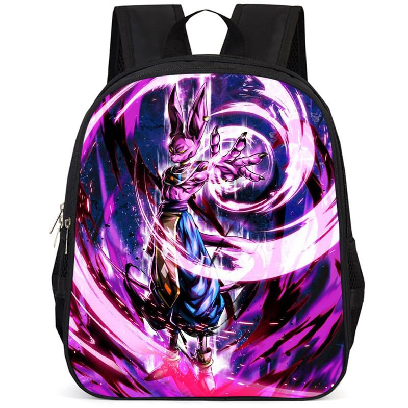 Рюкзак Dragon Ball Z Большой вместимости Goku Beerus 15-дюймовый Школьный рюкзак для детей