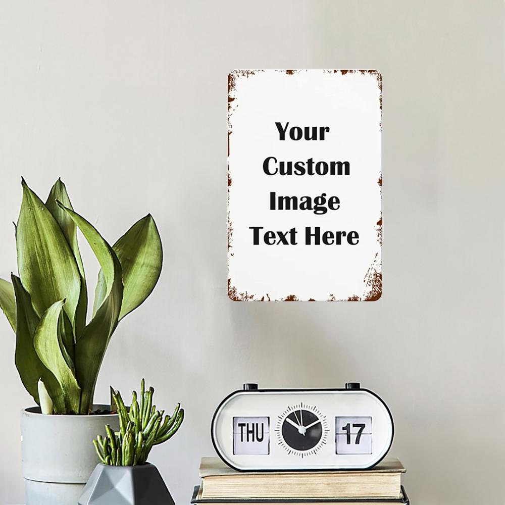 One customizable wooden signboard - a personalized image text signboard for commemorative wall art