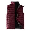 Повседневный мужской жилет, мужской свободный осенне-зимний теплый пуховый хлопковый жилет, пальто