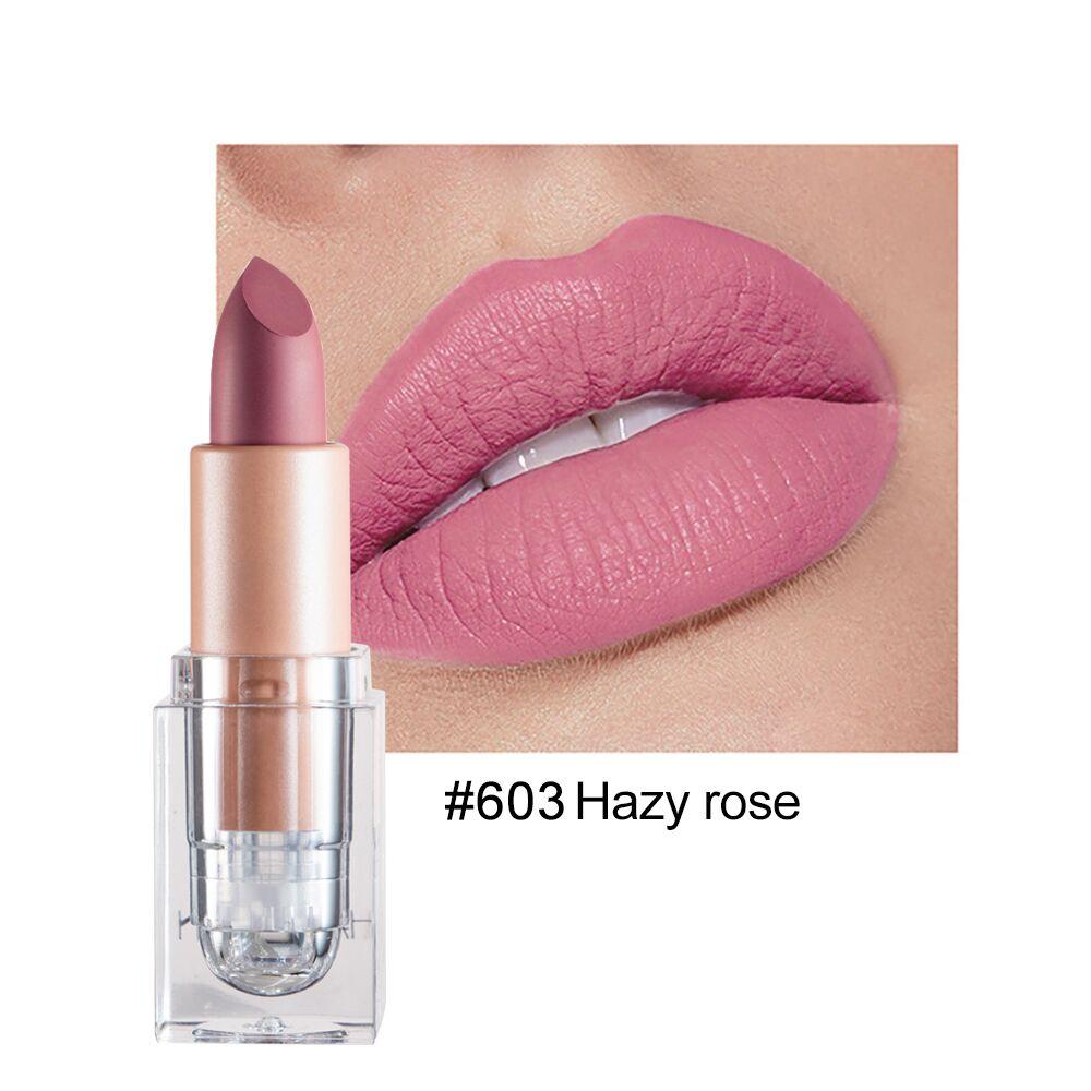 HANDAIYAN 12-Color Ice Tube Matte Nude Lipstick Easy To Color Long-Lasting Lip Makeup Cosmetics Waterproof Lips Gift
