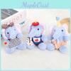 Милая плюшевая кукла-слоник из короткого материала для аксессуаров для рюкзака и подарков
