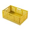  Storage Crate Box Collapsible Large Capacity    Sturdy Practical Collapsible Plastic Storage Crate Box for Cosmetic