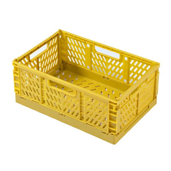  Storage Crate Box Collapsible Large Capacity    Sturdy Practical Collapsible Plastic Storage Crate Box for Cosmetic