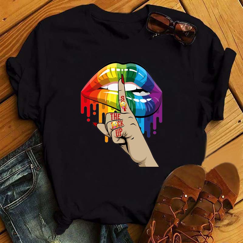 Футболка с принтом розовых леопардовых губ, модная женская футболка, женская белая и черная футболка, футболка с коротким рукавом, женские топы в стиле Харадзюку