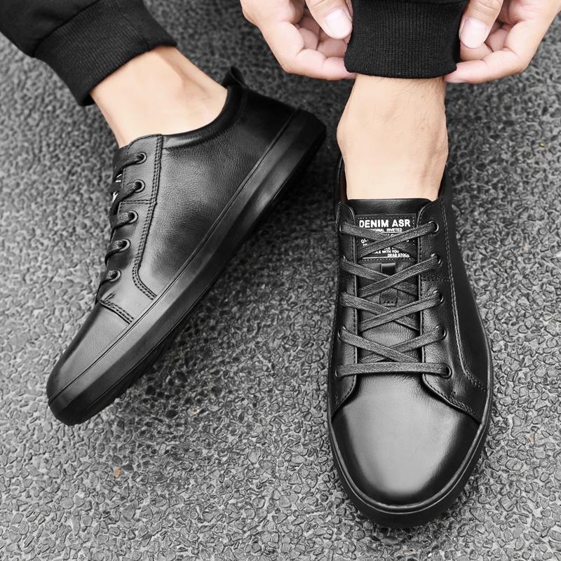 Мужские повседневные кроссовки на шнуровке, модные и удобные кроссовки. Повседневная мужская обувь из натуральной кожи.