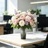 Clear Flower Vase for Centerpiece Thickened Plastic Modern Vase Gradient Color