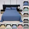 Solid Color Bed Sheet Set, Cotton Household Bedding, Dormitory Bedding, Plain Sheet For Twin Size Beds, Soft Cotton Bed Linen