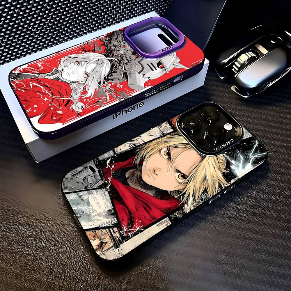 Чехол для телефона Аниме F-Fullmetal A-Alchemist Для iPhone 16 15 14 13 12 11 17 Pro MAX Plus Pro Матовый противоударный чехол