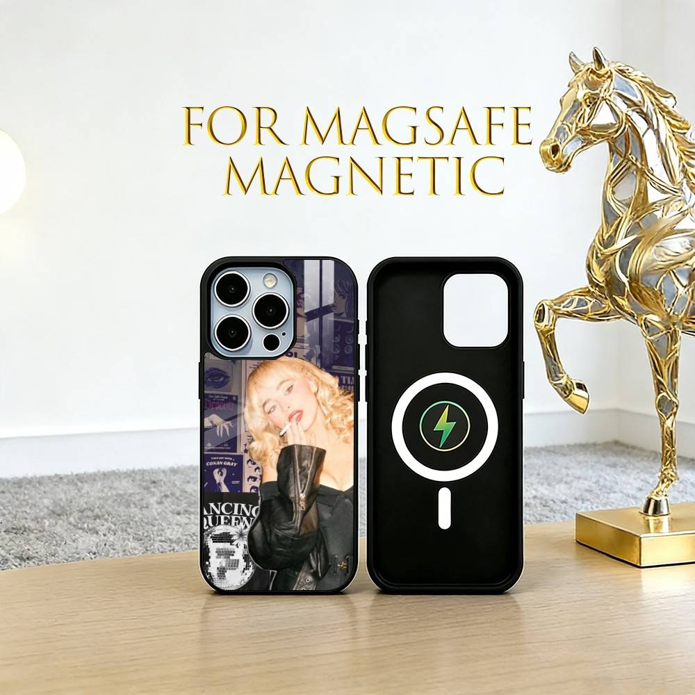 Pop singer Sabrina Carpenter Phone Case For iPhone17,16,15,14,13,12,11 Plus,Pro Magnetic with Magsafe Wireless Charging
