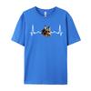 Maine Coon Heartbeat Funny Maine Coon Cat Lover Tshirts New Year Day All Cotton Crew Neck Tops Tees Awesome