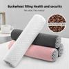 Round Neck Buckwheat Pillow Neck Support Cervical Pillow Buckwheat Hulls Filling Bolster for Cool Sleep Neck Support 43x10cm