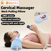 Подушка для тракционного массажа шейного отдела позвоночника, с подогревом, EMS, умная подушка для массажа шейного отдела