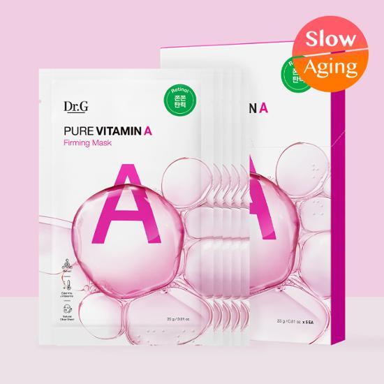 [НОВИНКА/Эластичность] Dr.G Pure Vitamin A Firming Mask 5 листов, корейская маска-пак