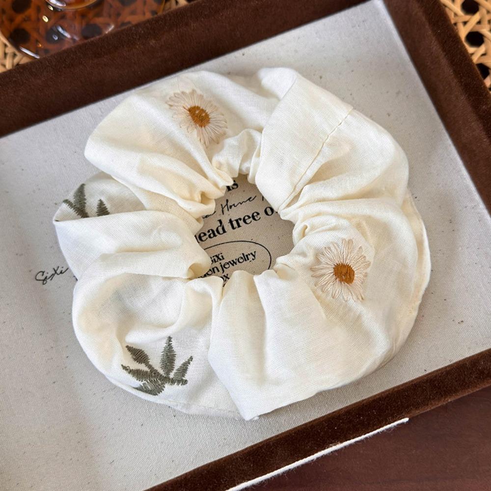 Wraps Embroidered Hair Scrunchie Turban Triangle Scarf Sweet Flower Triangle Bandana Party