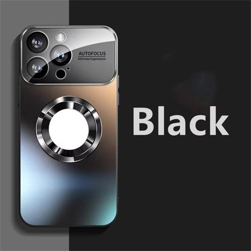 Роскошный титановый металлический цветной матовый магнитный чехол для iPhone 16 15 14 13 12 11 Pro Max Plus чехол для беспроводной зарядки Magsafe