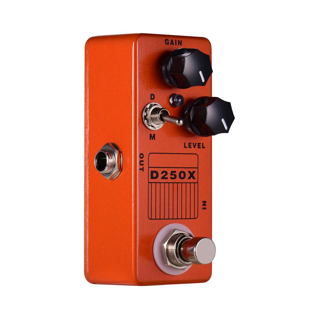 MOSKY D250X Мини-электрогитара, педаль эффектов предусилителя Overdrive, 2 модели, цельнометаллический корпус, True Bypass