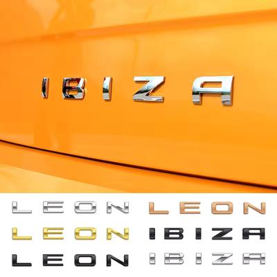 1 шт. Для Ibiza 6L 6J Буквенный значок 3D Наклейки Стикер Логотип Значок Заднего Багажника Металлические Аксессуары Для S/ea/t Ibiza Leon C/upra A-ltea