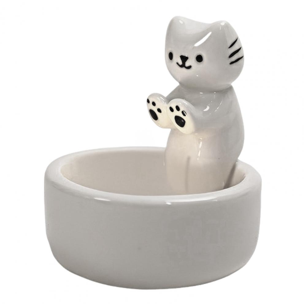 Angel Candle Holder Home Decor Candle Holder Spooky Halloween Ceramic Candle Holder Set with Ghost Gnome Figures